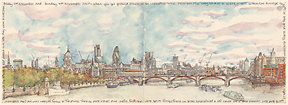 London & Lords. Mar 15: Waterloo Bridge Looking East tiny