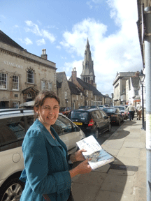Home, News & Events. May 14: Karen drawing in Stamford